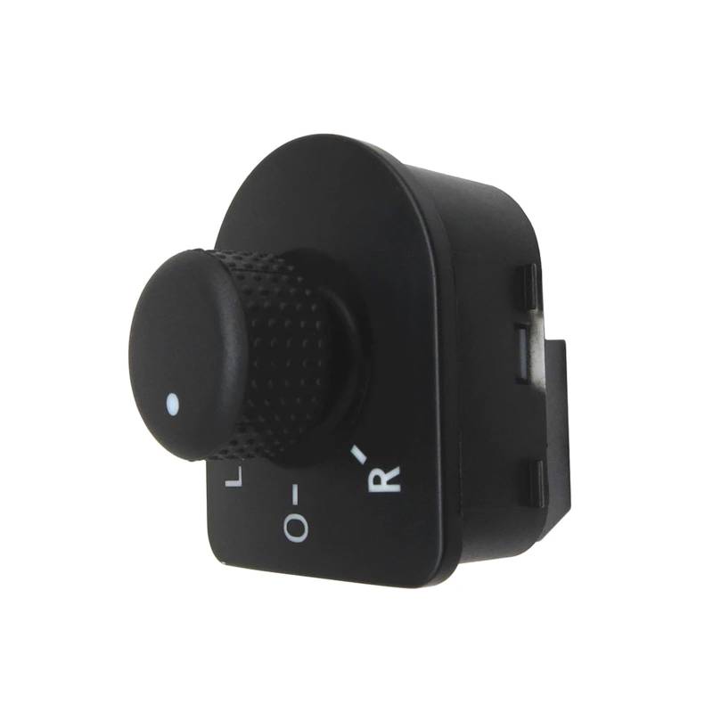 HANZOU Seitenspiegel-Steuerschalterknopf, passend for Volkswagen, passend for Jetta, Bora Mk4 Golf GTi Käfer 1998–2006 1J1959565A 1J1 959 565A linke Türeinstellung Spiegelverstellknopf von HANZOU