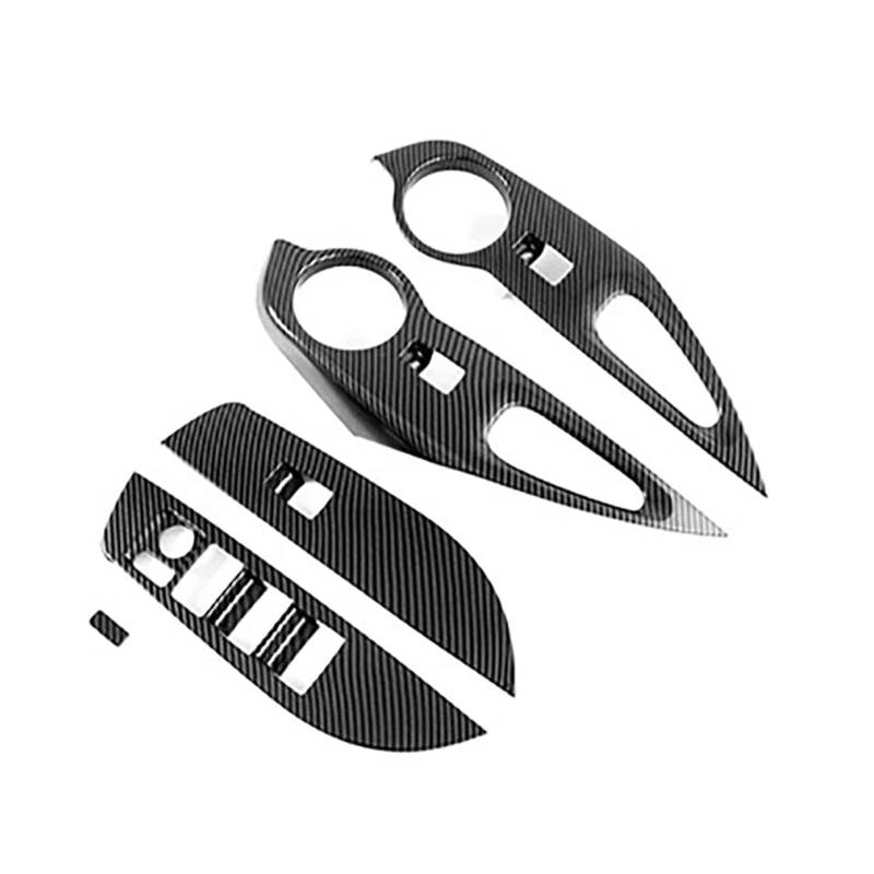 HANZOU Tür Fensterheber Schalter Panel Abdeckung Trim Zubehör Fit for Toyota Corolla Cross 2020 2021 Rechts Verkleidung des Fensterschaltergehäuses von HANZOU