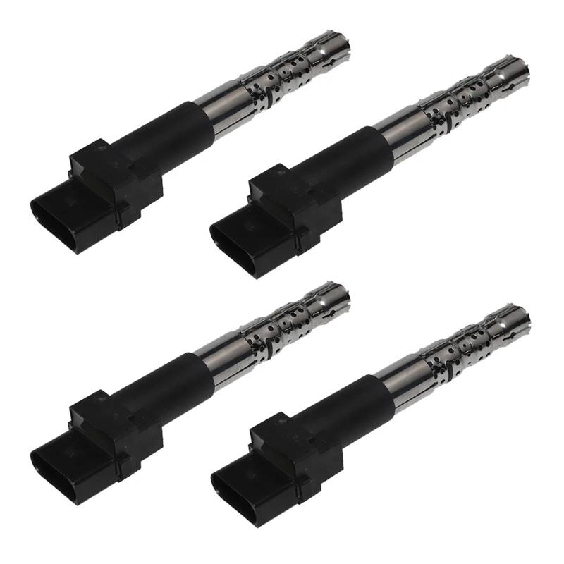 HANZOU Zündspulen Auto Auto Funkenspule Passend for SEAT ALHAMBRA VOLKSWAGEN GOLF 05-02 V6-2.8 L 022905100A 022905100C 022905100D Zündspulensatz(4pcs) von HANZOU