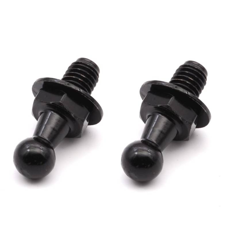 2X Auto Gasfeder Vorne Klappe Heckklappe Verstärkter Kugelbolzen Kugelzapfen Gasdruckfeder Heckklappe Frontklappe Ersatz für VW Golf 4 5 6 7 Jetta Passat Polo Touran Audi A3 A4 A6 A8 TT 10MM M8 von HAOTOM