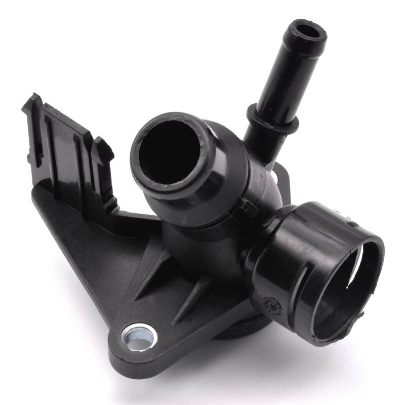 HAOTOM 1.8T 2.0T Motorkühlung Kühler Kühlmittelschlauch Flansch Verbindungsrohr Kühlmittelflansch Kompatibel mit Audi A4 A5 A6 Q5 Für VW Amarok Multivan 5 6 Transporter T5 T6 06H121132H von HAOTOM