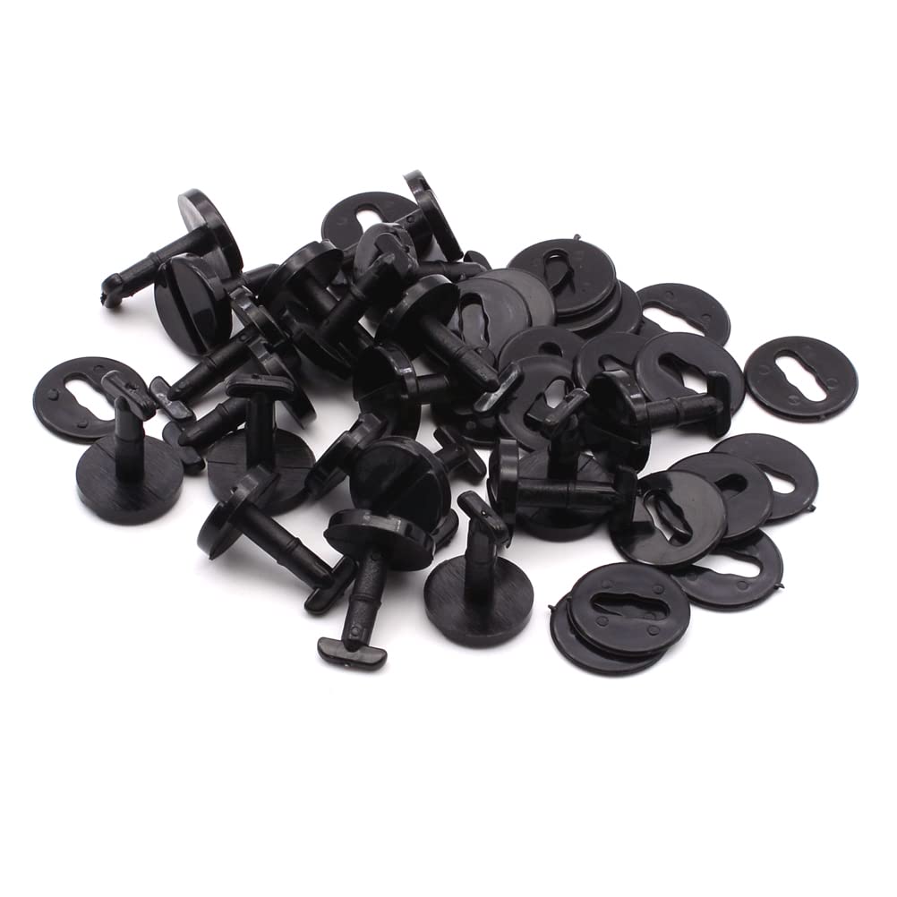 HAOTOM 20X Auto Bodenmatte Base Trim Clips Schraube mit Schloss Fußmatten Stift Befestigung Ersatz Für BMW 3 5 7 Serie X1 X3 X5 E34 E60 E61 E38 51471881521 Schwarz HAOTOM 20X Auto Bodenmatte Base Trim Clips Schraube mit Schloss Fußmatten Stift Befestigung Ersatz Für BMW 3 5 7 Serie X1 X3 X5 E34 E60 E61 E38 51471881521 Schwarz von HAOTOM
