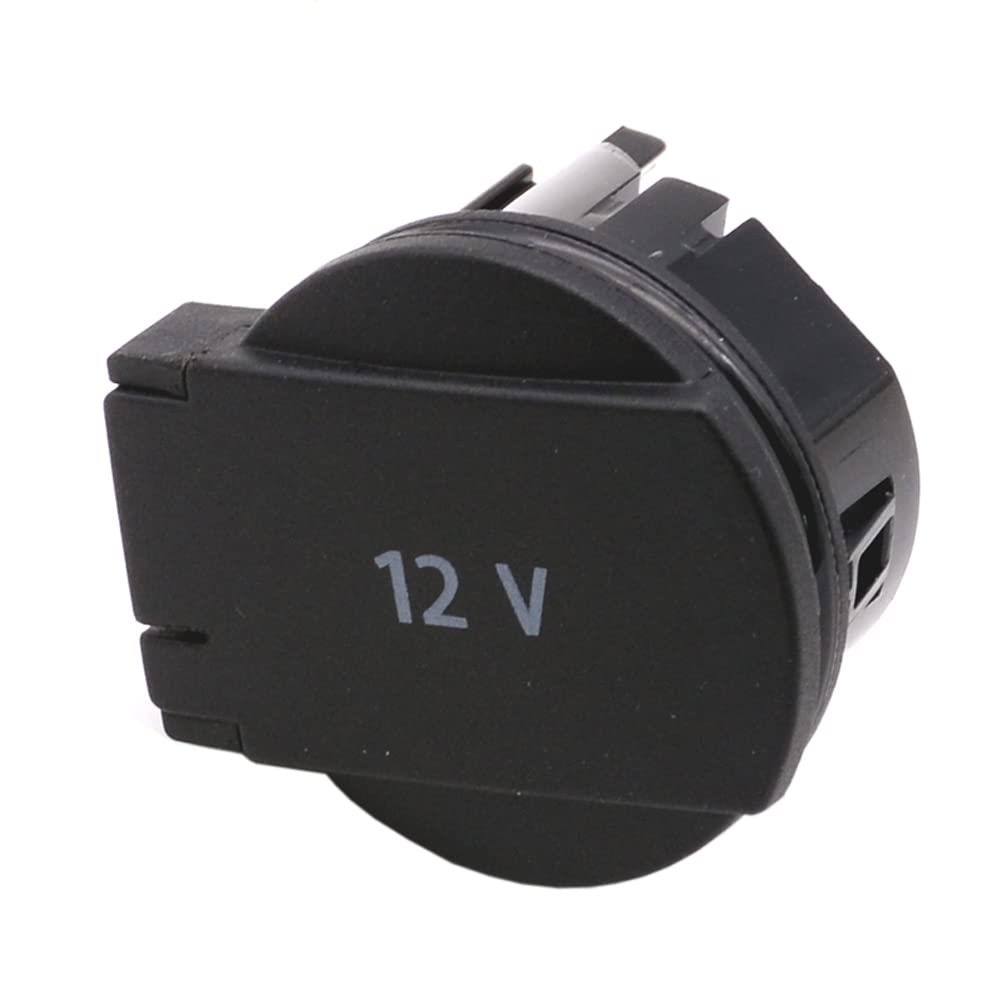 Neu Mittelkonsole Armlehne 12 Volt Steckdose Steckdosengehäuse Abdeckung für VW Passat B8 Golf 6 7 Polo Tiguan Touran Jetta Skoda Kodiaq Rapid 1K0919341F von HAOTOM