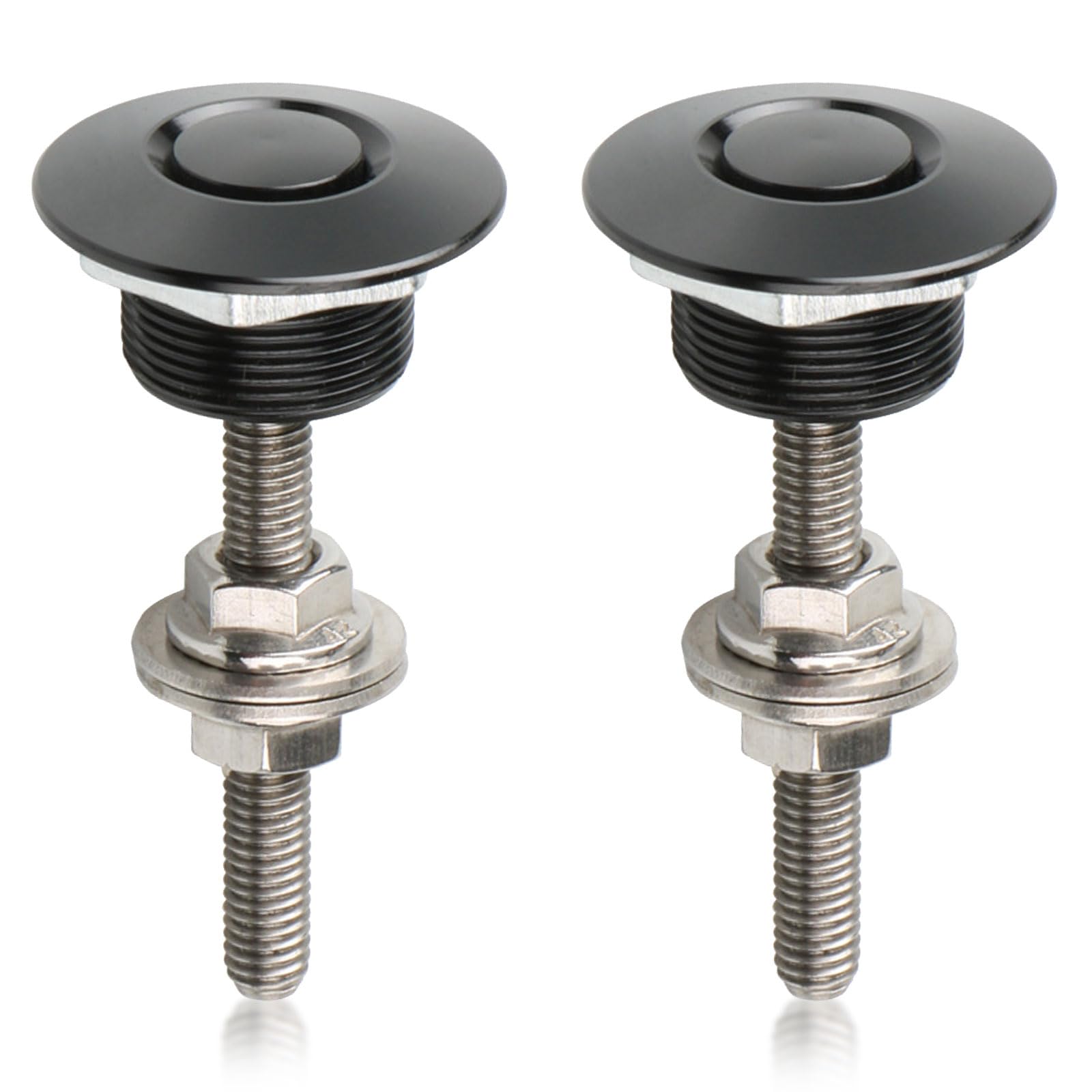 HAPPOW 2 Stück Bonnet Lock Schnellverschluss, Aluminium Motorhaubenschloss, 30mm Schnellverschluss Schraube Motorhaube, für die Befestigung von Karosseriepaneelen, Stoßfängern und Motorabdeckungen HAPPOW 2 Stück Bonnet Lock Schnellverschluss, Aluminium Motorhaubenschloss, 30mm Schnellverschluss Schraube Motorhaube, für die Befestigung von Karosseriepaneelen, Stoßfängern und Motorabdeckungen von HAPPOW