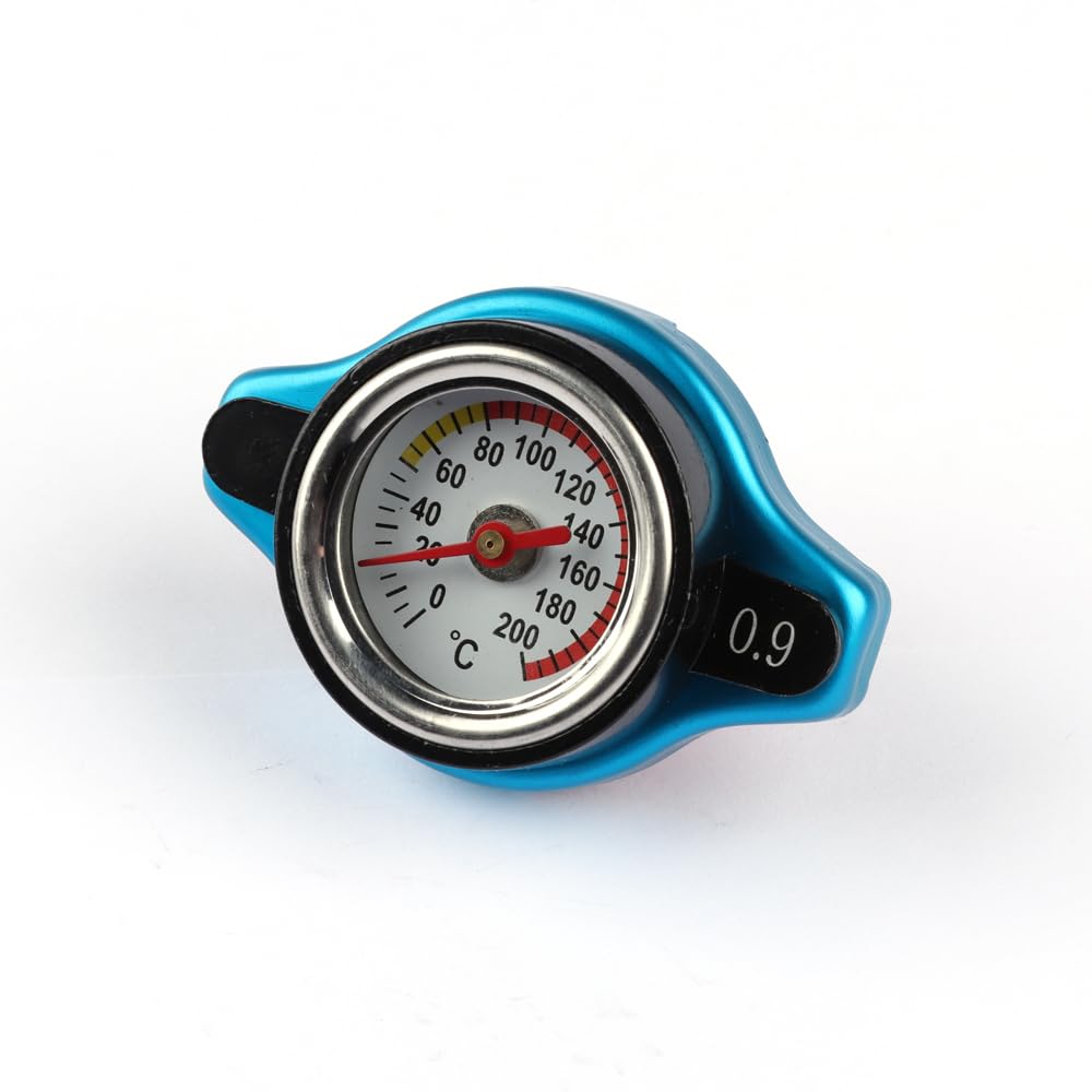 Kleiner Kopf, 0,9 bar, Universal-Thermostat-Abdeckung für Heizkörper, Wassertankabdeckung, auslaufsicher, mit Manometer, Temperaturanzeige Kleiner Kopf, 0,9 bar, Universal-Thermostat-Abdeckung für Heizkörper, Wassertankabdeckung, auslaufsicher, mit Manometer, Temperaturanzeige von HARIFOGER