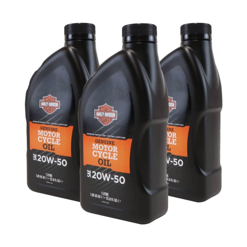 HARLEY-DAVIDSON H-D 360 Motoröl (3 L) Genuine SAE 20W-50 Motorrad Öl Motorenöl von HARLEY-DAVIDSON