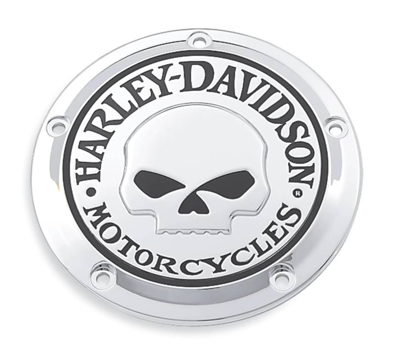 HARLEY-DAVIDSON Motorrad Willie G Skull Derby Deckel Cover Abdeckung Kupplungsdeckel Schutz Totenkopf, 2 (25441-04A) von HARLEY-DAVIDSON