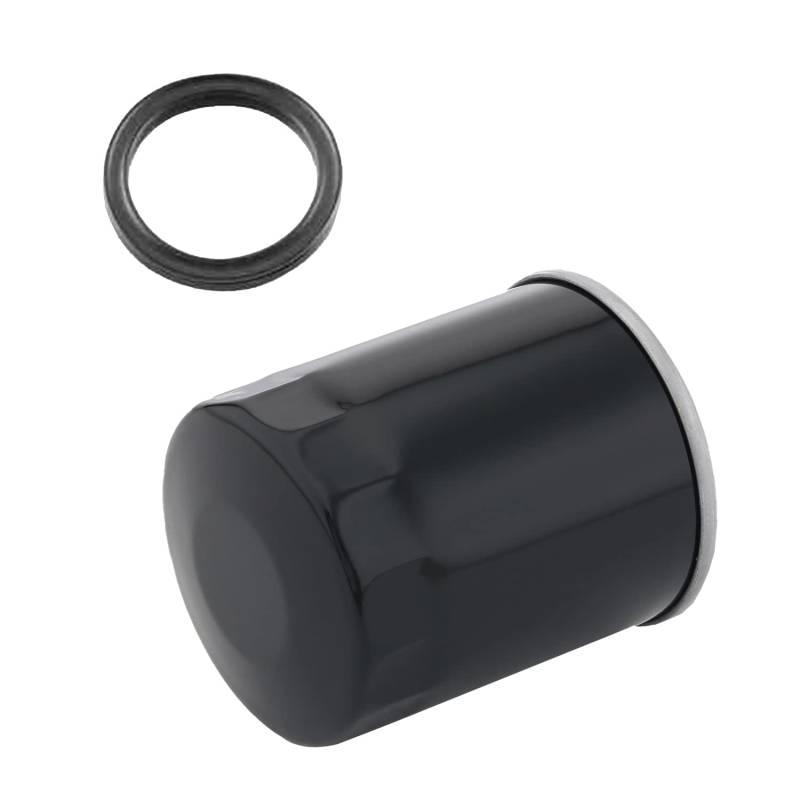 HARLEY-DAVIDSON Motorradölfilter Superpremium Schwarz 63731-99A oder Chrom 63798-99A + Dichtung 11105, Wartungskit 8 von HARLEY-DAVIDSON