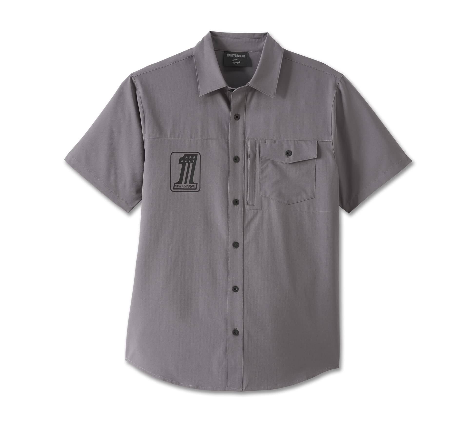 Harley-Davidson #1 Performance Shirt Blackened Pearl Kurzarm Hemd, XXL Harley-Davidson #1 Performance Shirt Blackened Pearl Kurzarm Hemd, XXL von HARLEY-DAVIDSON