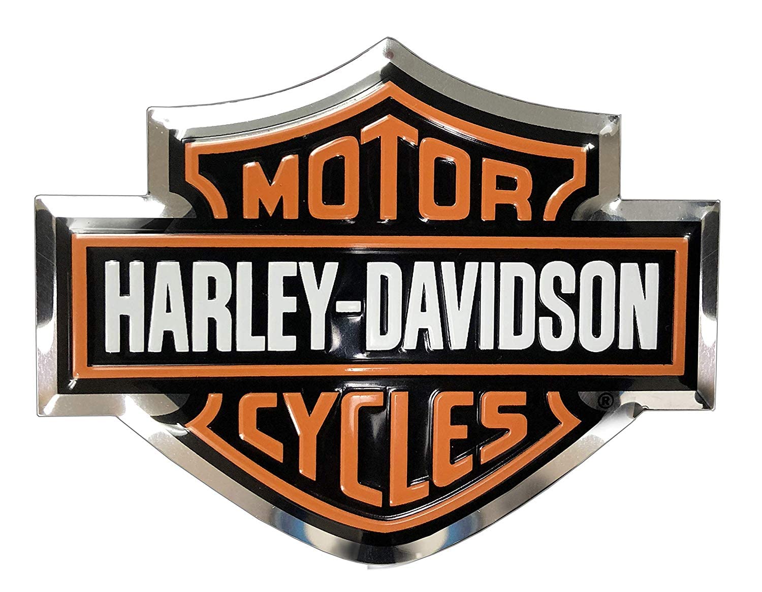 Harley-Davidson Aluminium Aufkleber Motorrad Sticker Bar&Shield Wasserfest für Motorrad-Helm Auto Laptop und viele mehr von HARLEY-DAVIDSON