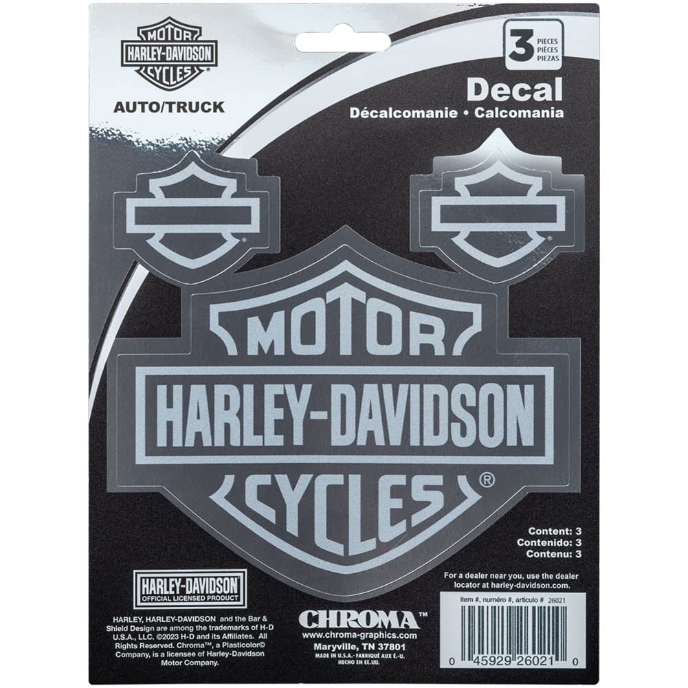 Harley Davidson Aufkleberset Etched Look Chrome Harley Davidson Aufkleberset Etched Look Chrome von HARLEY-DAVIDSON