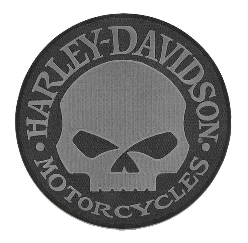 Harley-Davidson Aufnäher 8″ Willie G Skull Grey Patch von HARLEY-DAVIDSON
