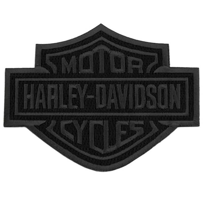 Harley Davidson Aufnäher Bar&Shield Blackout groß von HARLEY-DAVIDSON