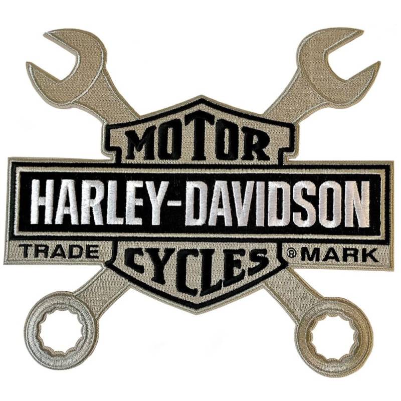 Harley Davidson Aufnäher Bar&Shield with Wrenches klein von HARLEY-DAVIDSON