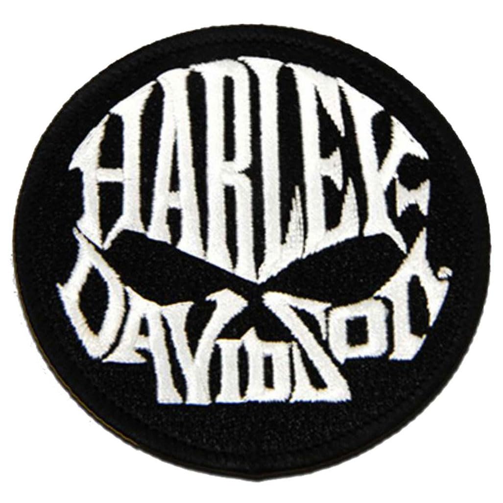 Harley-Davidson Aufnäher Skull Text von HARLEY-DAVIDSON