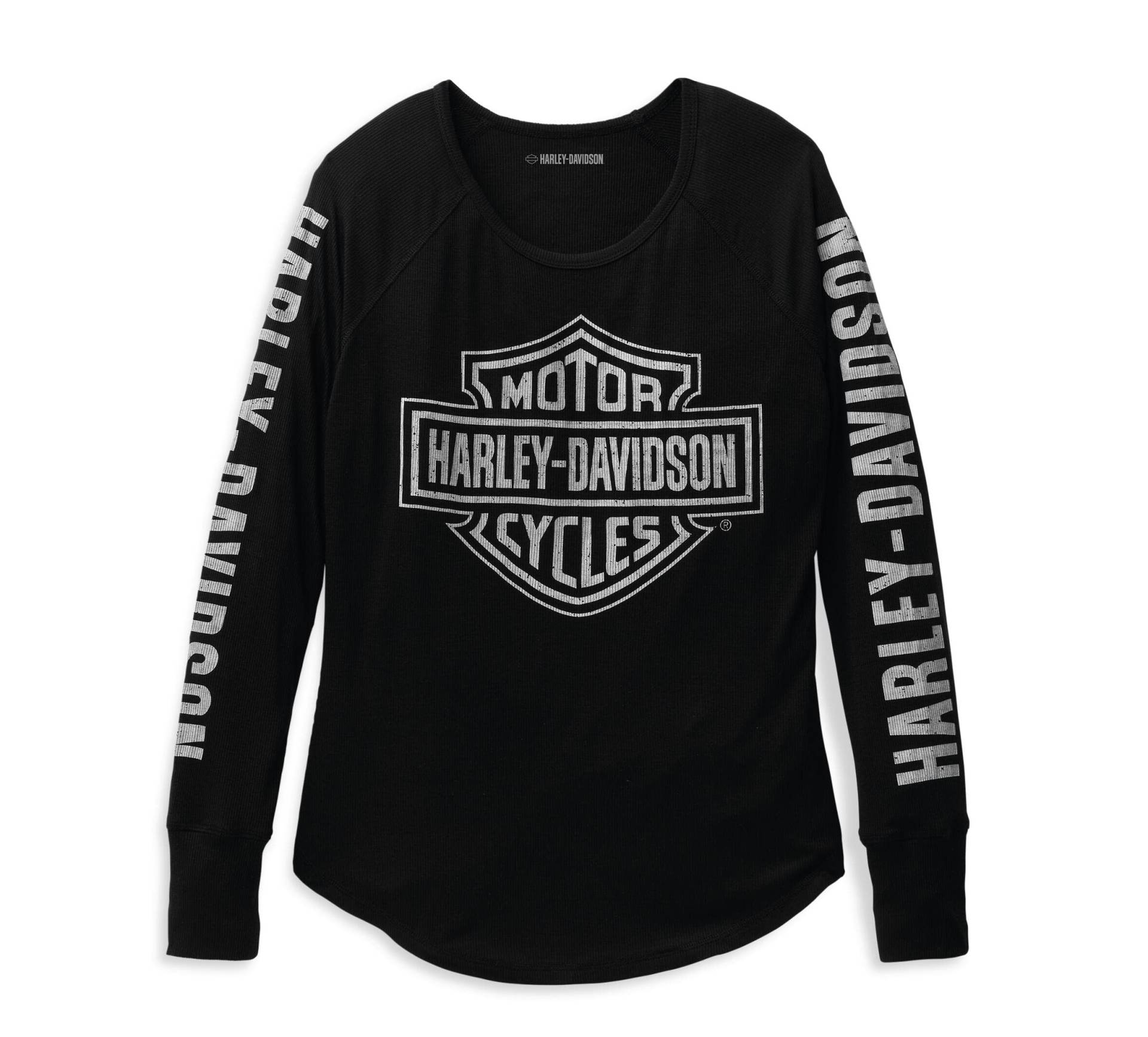 Harley-Davidson Authentic Bar & Shield Rib-Knit Top Damen Longsleeve Shirt, XXL Harley-Davidson Authentic Bar & Shield Rib-Knit Top Damen Longsleeve Shirt, XXL von HARLEY-DAVIDSON