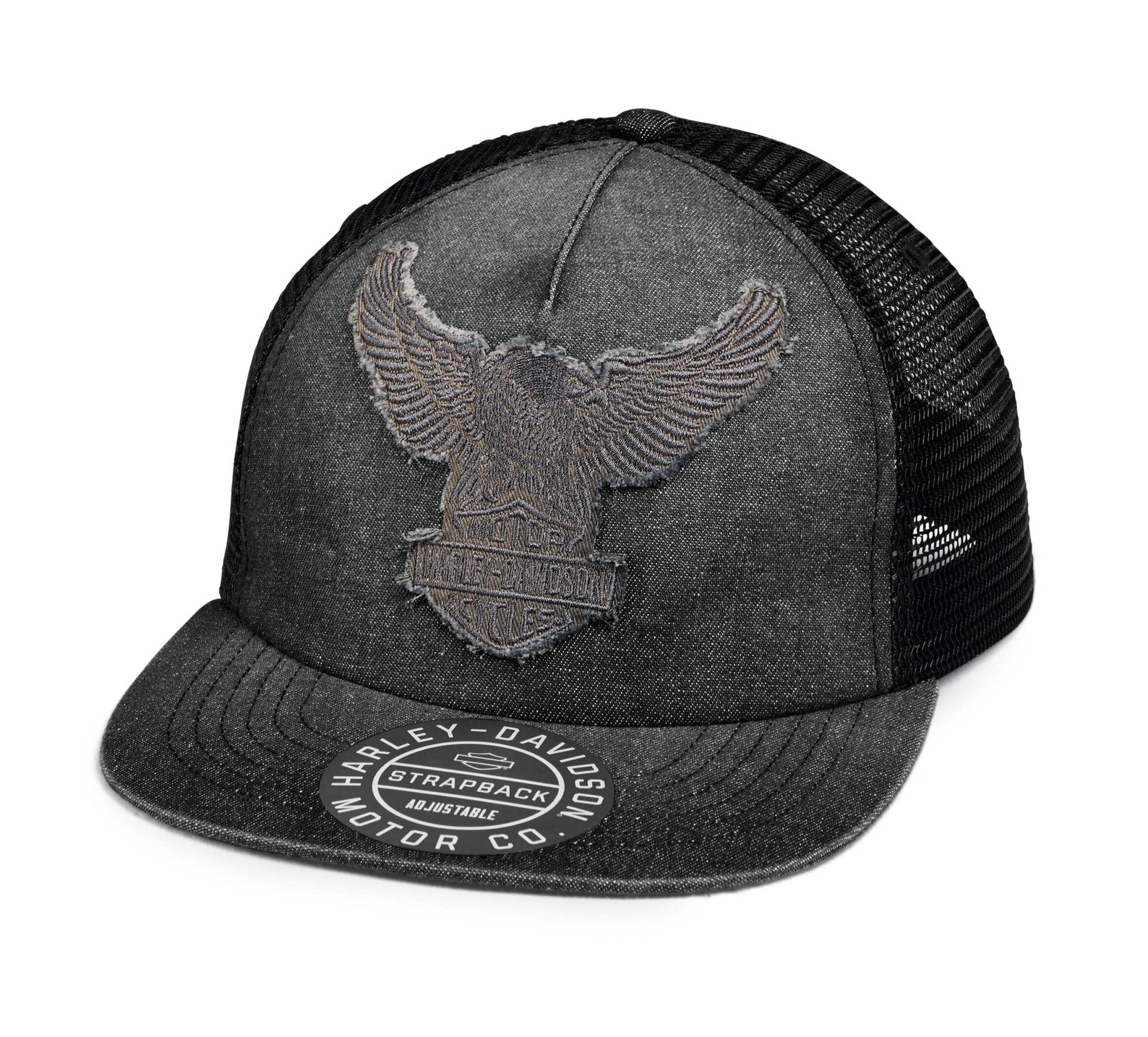 Harley-Davidson Road Captain Trucker Denim Black Cap Schirmmütze Harley-Davidson Road Captain Trucker Denim Black Cap Schirmmütze von HARLEY-DAVIDSON