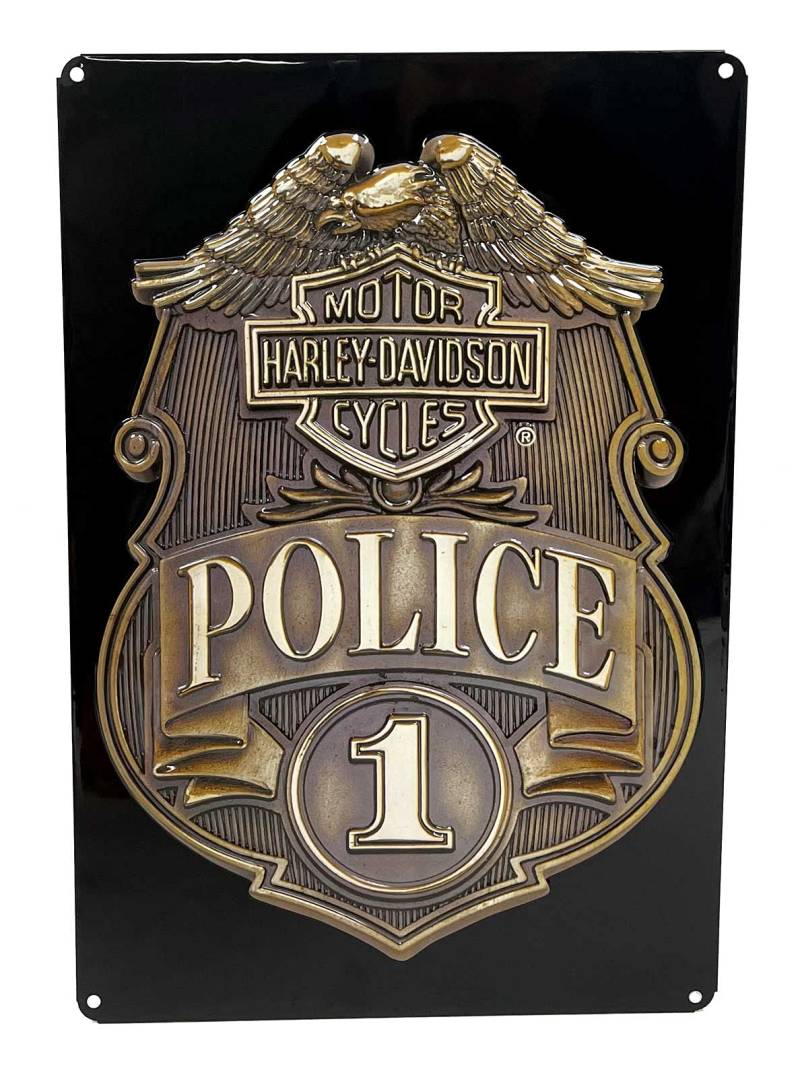 Harley-Davidson Tin Sign - HD Police Shield von HARLEY-DAVIDSON