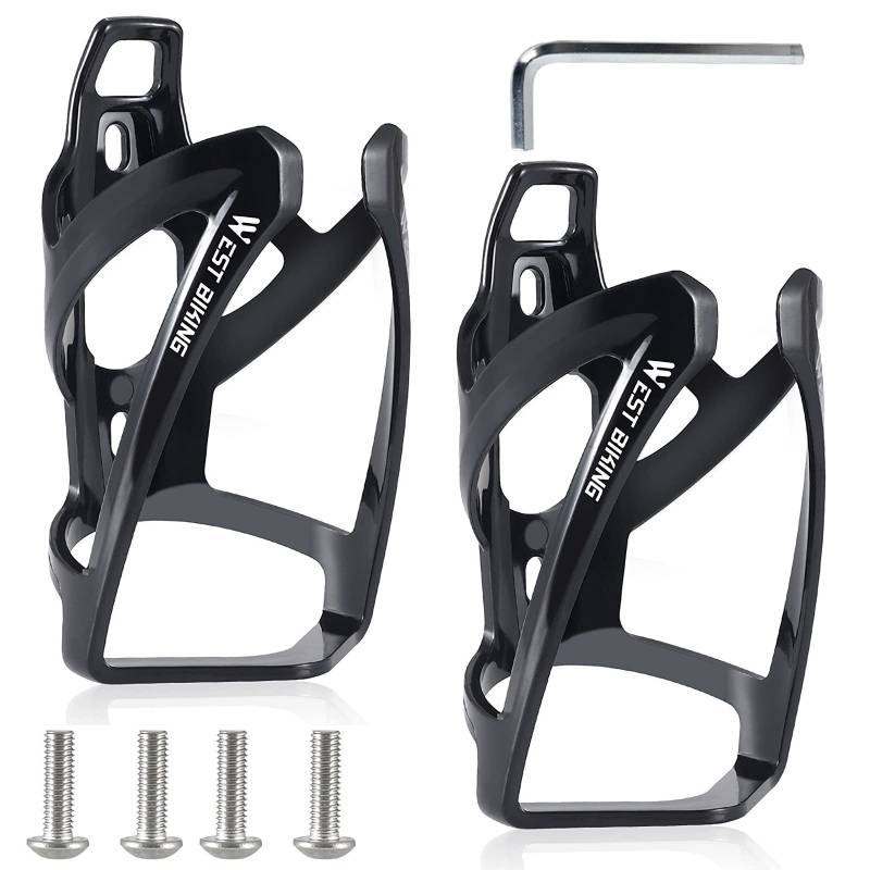 HASAGEI Flaschenhalter Fahrrad Getränkehalter Verbesserte Version Trinkflaschenhalter Schön Unzerbrechlich Leicht Polycarbonat Schwarz für MTB Rennrad Mountain Bike von HASAGEI