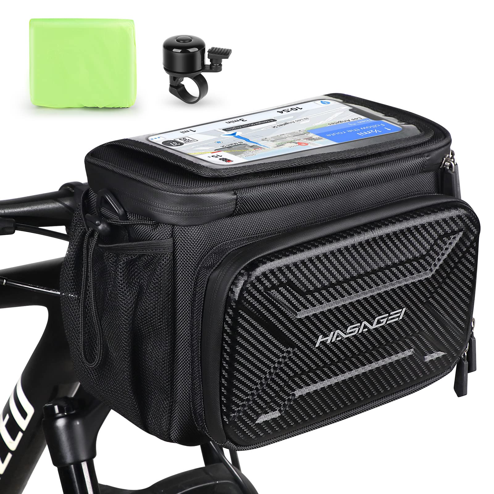 HASAGEI Fahrradtasche,Lenkertasche Fahrrad,mit Lenkeradapter FüR Fahrrad,Ebike und ElektrofahrräDer, 6L Fahrradkorb Vorne,Wasserdicht Lenkertaschen HASAGEI Fahrradtasche,Lenkertasche Fahrrad,mit Lenkeradapter FüR Fahrrad,Ebike und ElektrofahrräDer, 6L Fahrradkorb Vorne,Wasserdicht Lenkertaschen von HASAGEI
