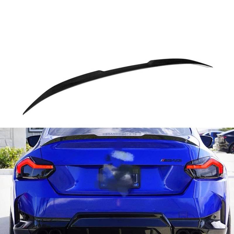 Auto Heckflügel für BMW M2 G87 2023+, Kohlefasermaterial Dach Heckflügel Spoiler Performance Tuning Lippe Wing Dekoration Zubehör. von HASKDHN