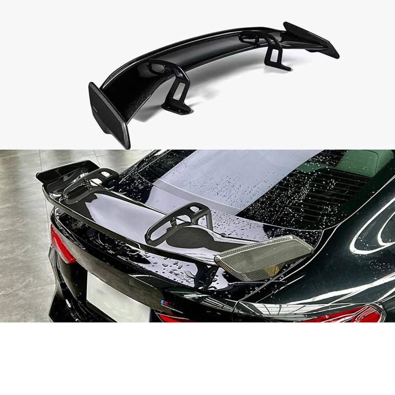 Auto Heckflügel für BMW M4 G82 2021 2022 2023+, Kohlefasermaterial Dach Heckflügel Spoiler Performance Tuning Lippe Wing Dekoration Zubehör. von HASKDHN