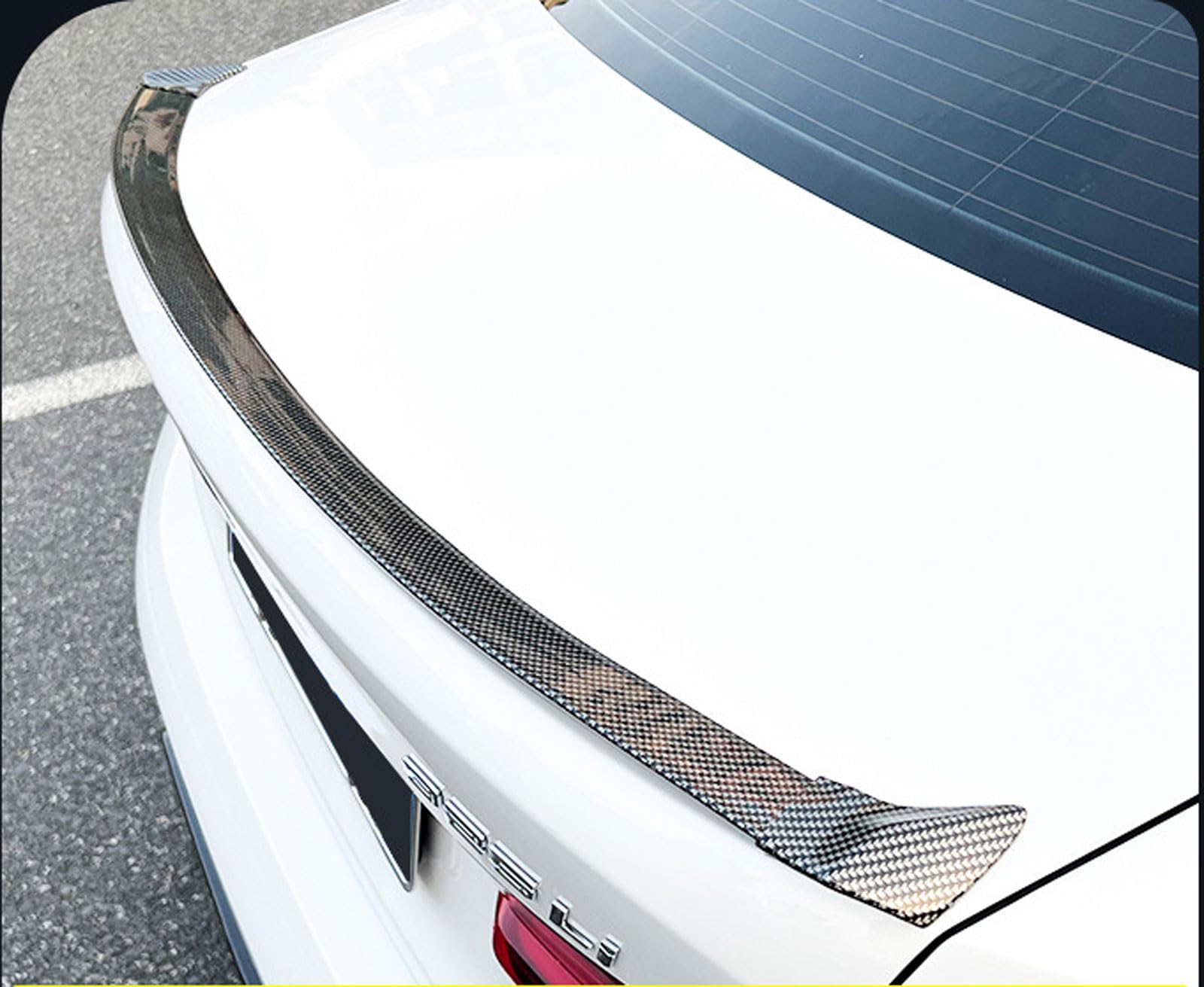 Auto Heckflügel für Lexus is (2012 2013 2014 2015 2016 2017 2018 2019 2020 2021 2022 2023 2024), Heckflügel Spoiler Performance Tuning Lippe Wing Dekoration Zubehör.,Carbon Fiber Look von HASKDHN