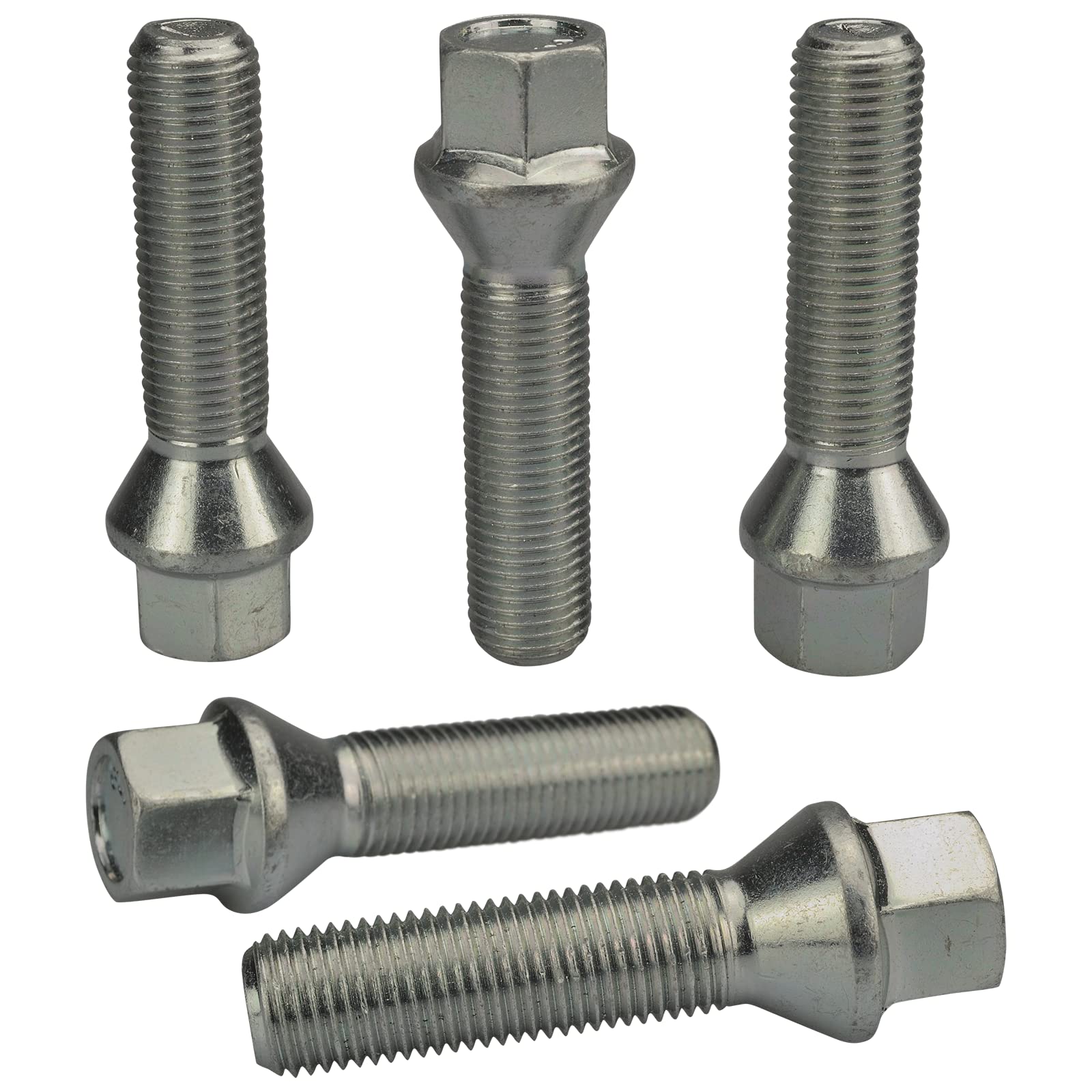 HASKYY 10 Radschrauben I M14x1,5x34mm Kegelbund Kegel I Zink Silber I I SW 17mm I HASKYY 10 Radschrauben I M14x1,5x34mm Kegelbund Kegel I Zink Silber I I SW 17mm I von HASKYY