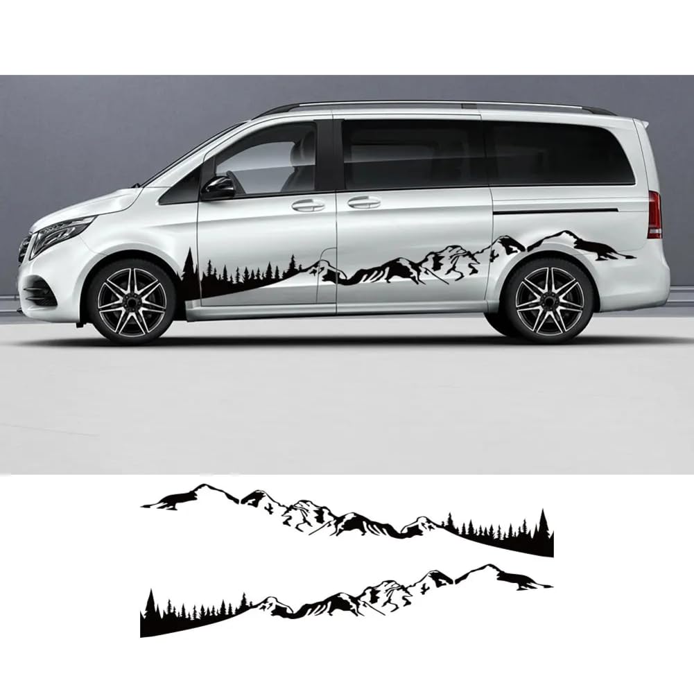 Auto Seitenstreifen Seitenaufkleber Aufkleber, Für M=ercedes B=ENZ Vito V Klasse W447 Viano W639 Camper Van DIY Graphics Vinyl Zubehör Auto Seitenstreifen Seitenaufkleber Aufkleber, Für M=ercedes B=ENZ Vito V Klasse W447 Viano W639 Camper Van DIY Graphics Vinyl Zubehör von HASWEX