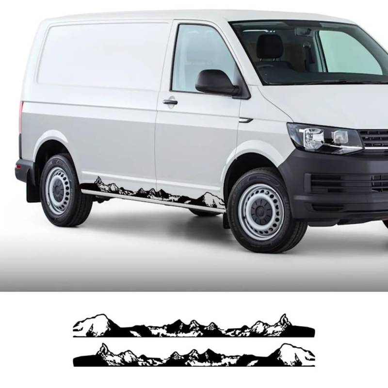 Auto Seitenstreifen Seitenaufkleber Aufkleber, Für V=W Multivan Transporter T4 T5 T6 30 Auto Seitenaufkleber Van Canper Matterhorn Zermatt von HASWEX