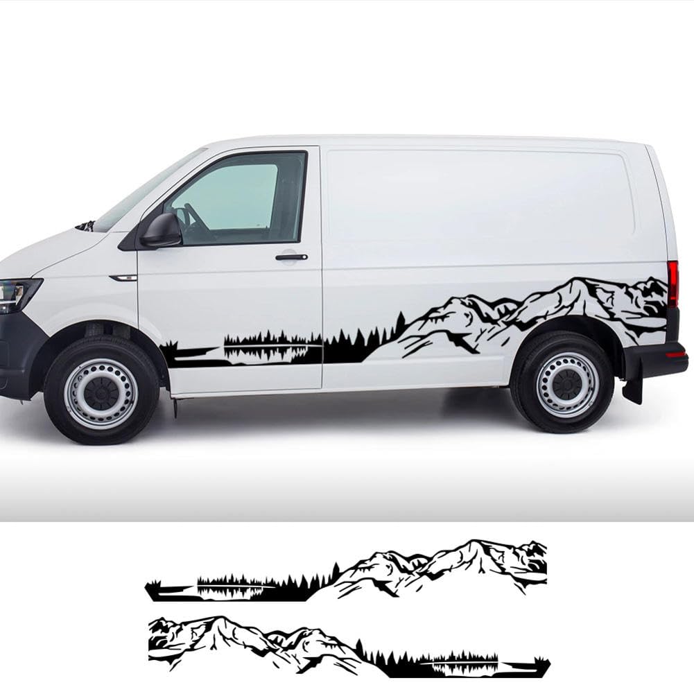 Autoaufkleber, für V=W Caravelle Multivan California Transporter T3 T4 T5 T6 Zubehör Camper Van Mountain Vinyl Aufkleber Autoaufkleber, für V=W Caravelle Multivan California Transporter T3 T4 T5 T6 Zubehör Camper Van Mountain Vinyl Aufkleber von HASWEX