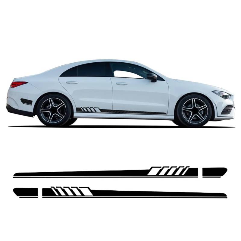 HASWEX Autotür-Seitenrock-Streifen-Aufkleber Edition 1 Aufkleber, für M=ercedes B=ENZ CLA-Klasse CLA45 CLA35 AMG C117 X117 W117 C118 X118 CLA250 von HASWEX