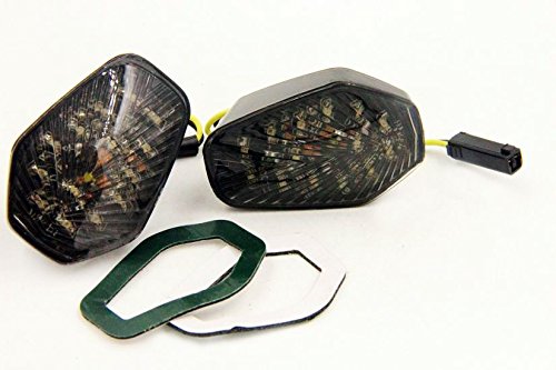 Getönte LED-Blinker, Kompatibel mit Suzuki GSXR 600 750 1000 2001 2002 2003 2004 von HASkulle
