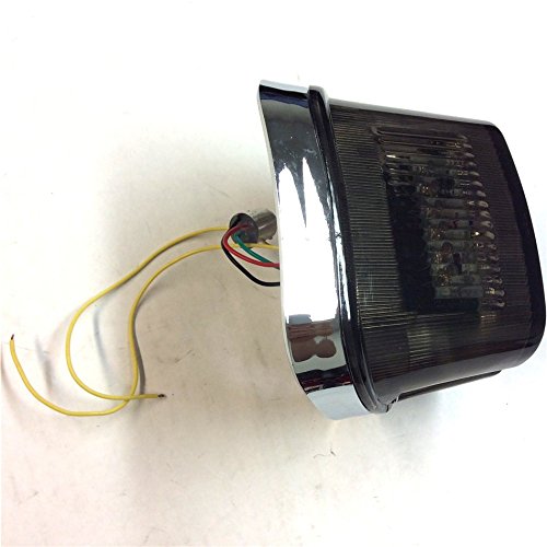 Getönte LED-Rückleuchten, Bremsleuchten, Blinker, 91–10, Kompatibel mit HARLEY Sportster Softail Dyna Lay Down von HASkulle