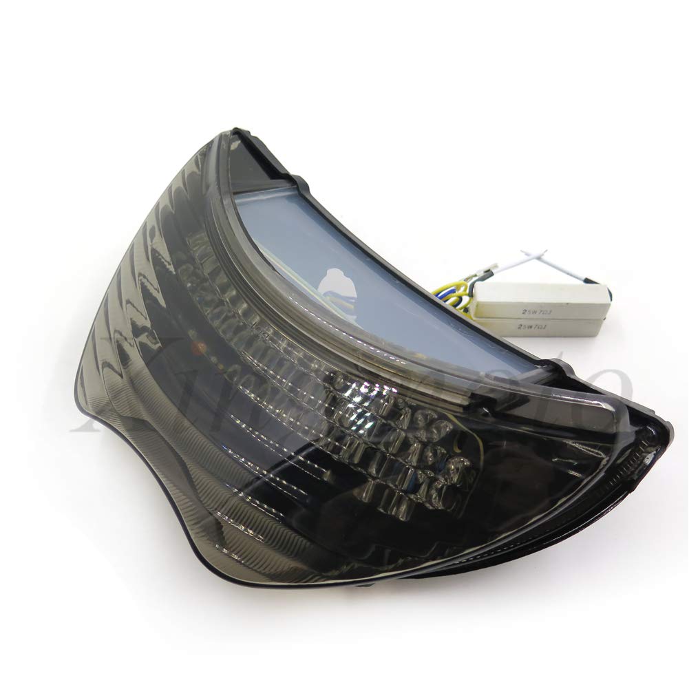 HASkulle Motorrad Smoke Led Rücklicht Bremslicht mit Integrierten Blinkern 99-00 CBR 600 F4/ 04-06 CBR600 F4I von HASkulle