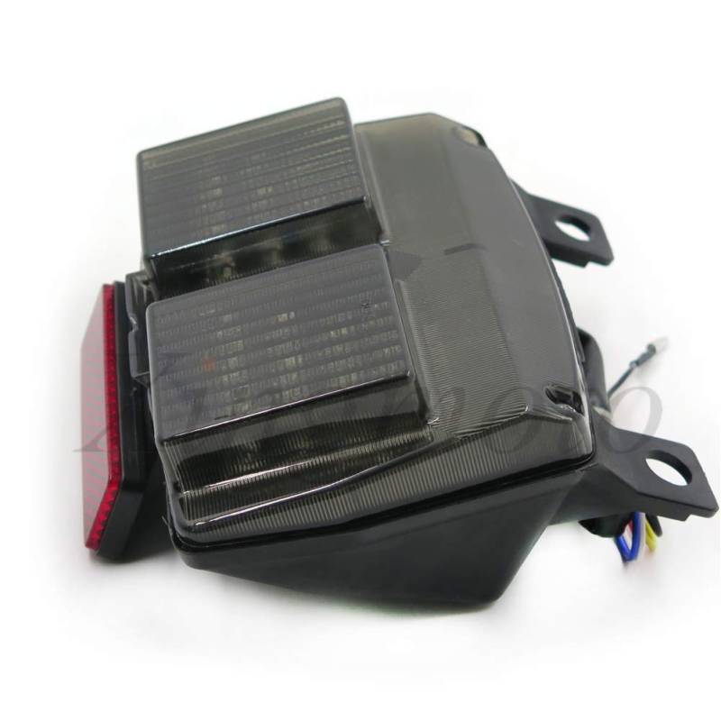 HASkulle Motorrad-Rücklicht, getöntes LED-Bremslicht mit integrierten Blinkern, 1994–2003, Kompatibel mit Ducati 748 916 996/2002–2004, Kompatibel mit Ducati 998 von HASkulle