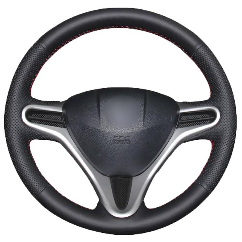 Passend für Honda Fit 2009–2013, Stitch Lenkradbezug, Leder-Lenkradbezug, Schnürung, rutschfester Lenkradbezug von HATHWAY