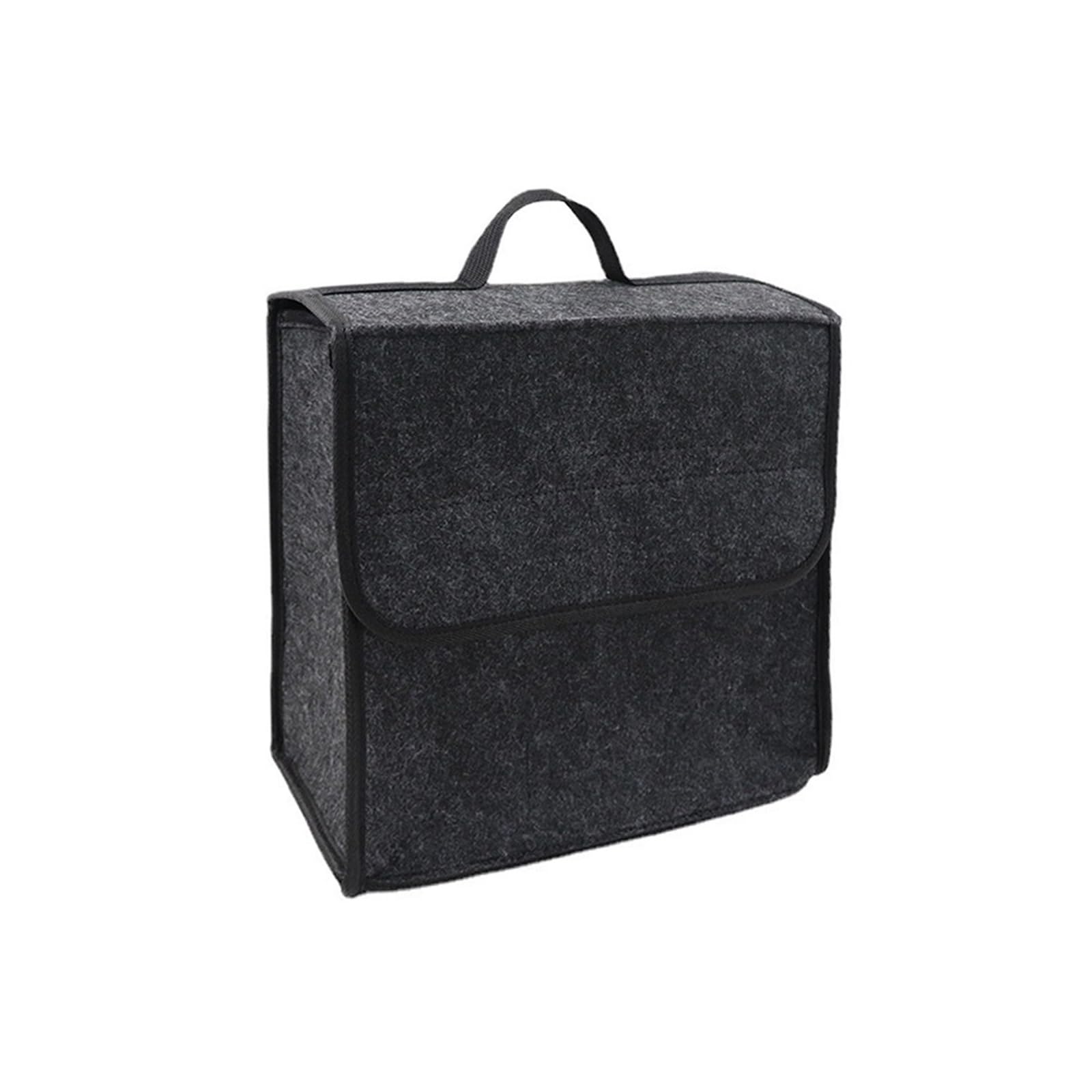 Shuogoufeng Store Anti-Rutsch-Fach Kofferraum-Aufbewahrungs-Organizer Werkzeug-Aufbewahrungstasche Auto-Kofferraum-Organizer Weiche Filz-Aufbewahrungsbox Zubehör(S Dark gray) von HAUTFENM