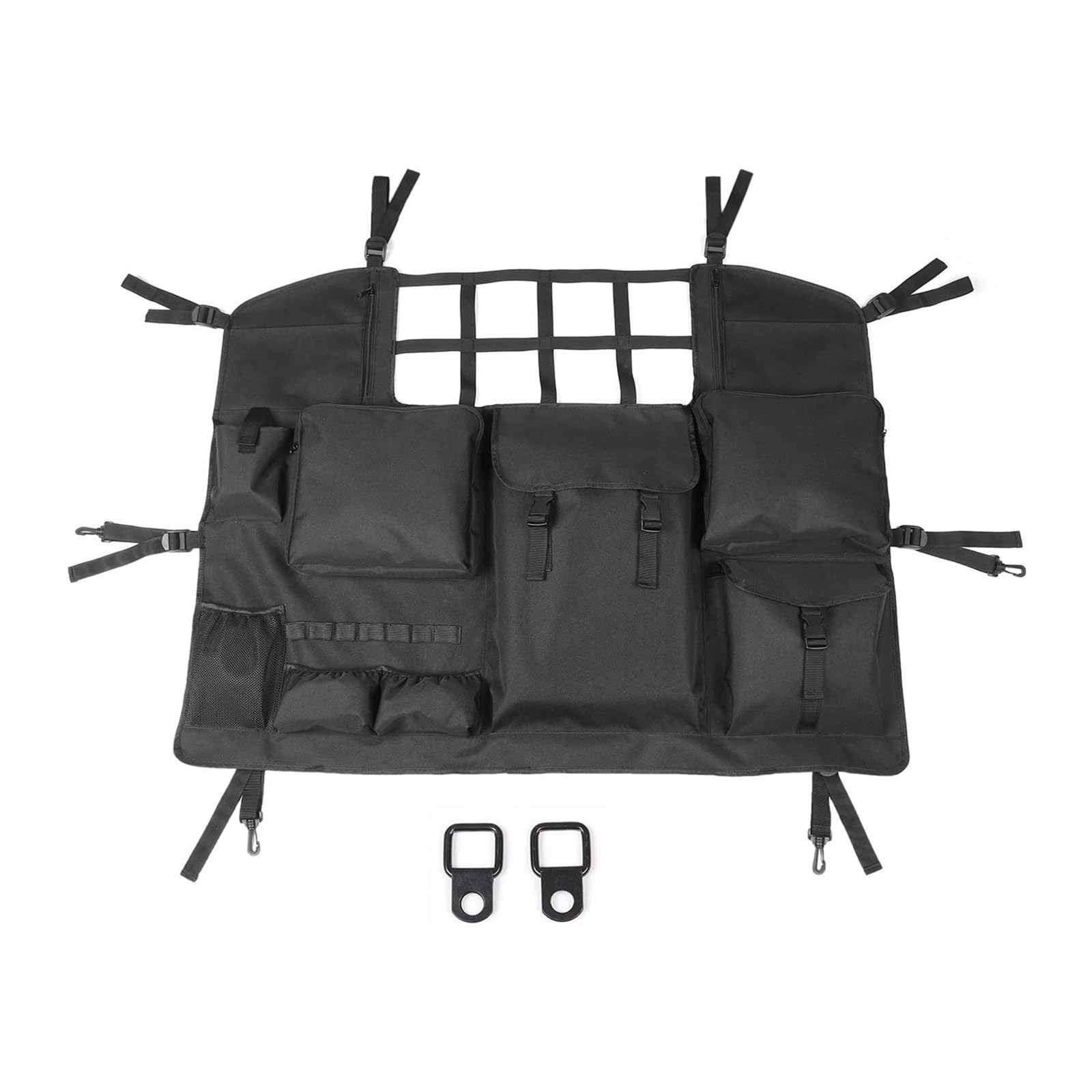 Shuogoufeng Store Aufbewahrungstasche mit mehreren Taschen for den Kofferraum, Auto-Ladewerkzeug-Organizer, kompatibel mit Wrangler, kompatibel mit JK, kompatibel mit JL 07–22 (nur 4-Türer) von HAUTFENM