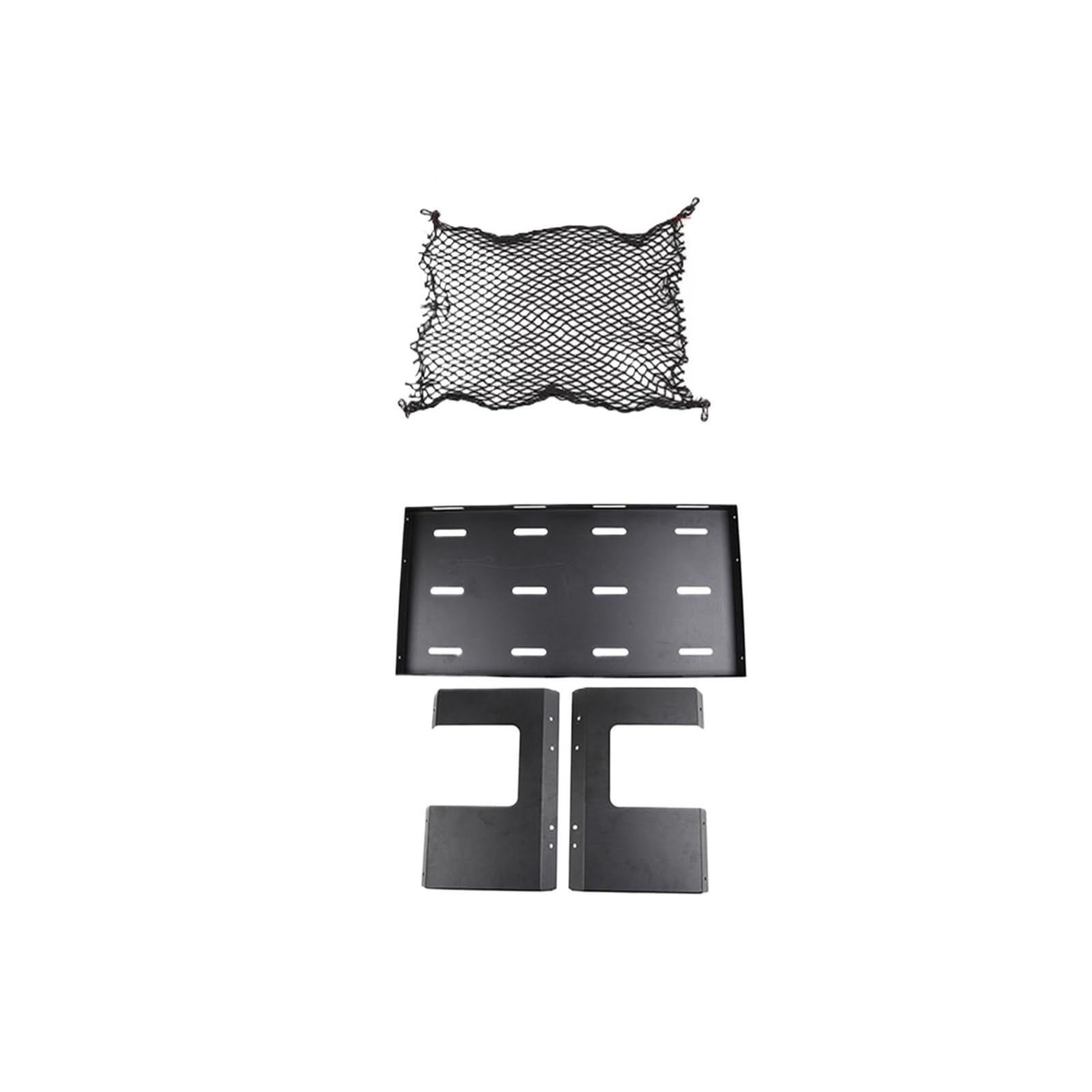 Shuogoufeng Store Heckträger Kompatibel Mit Wrangler JK JL 2007-2022 Kofferraum-Aufbewahrungsträger Gepäckablage Kompatibel Mit Wrangler 4-Türer-Innenausstattung(Rack and net) von HAUTFENM