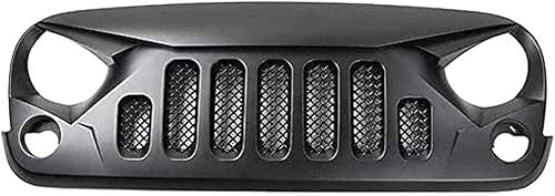 HAVERN Auto Front Kühlergrill Gitter für Jeep Wrangler JK 2007-2017,Frontgrill Auto Oberen Stoßstange Haube Mesh Kühlergrill Sportgrill von HAVERN