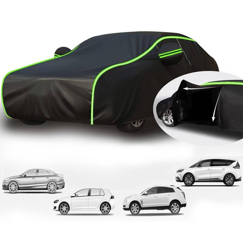 Autoabdeckung Outdoor Hagelschutz Für Volkswagen Tiguan Tiguan Allspace,Autogarage Abdeckung,Auto Abdeckplane Wasserdicht Atmungsaktiv Staubdicht Winddichte，Atmungsaktiv UV Schutz (Color : A, Size : von HAVERN