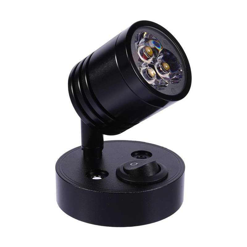 HAWILLOSCH 1Stück Wandleuchte Aluminium Universelle Lampe für Wohnmobile und Yachten Warmweiß Einstellbarer Langlebig und Hohe Lichtdurchlässigkeit von HAWILLOSCH