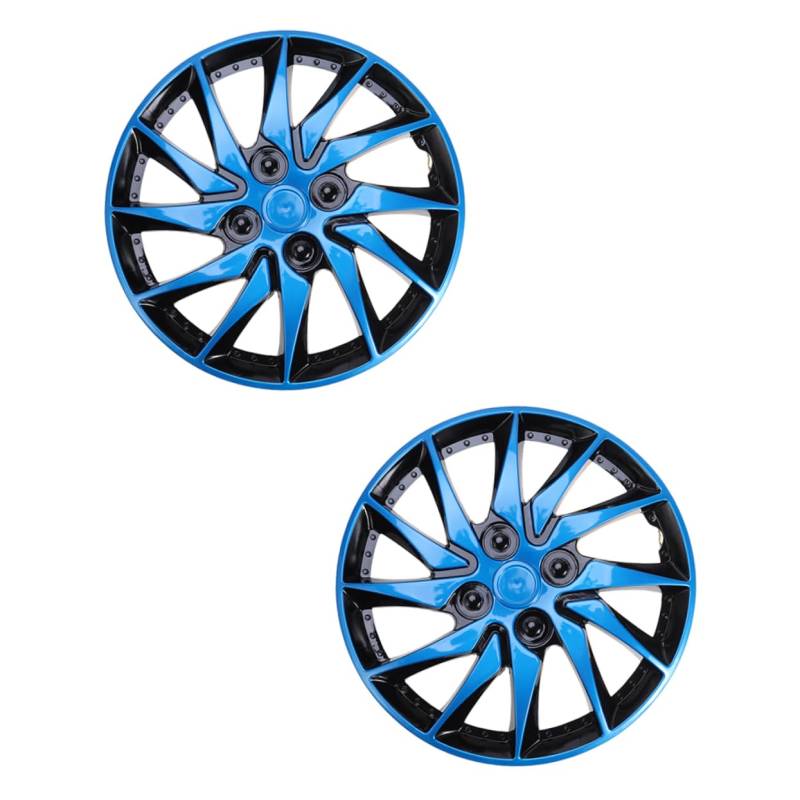 HAWILLOSCH 2Stücke Auto Rad Nabenkappen wasserdichte Rim Refit Covers für Effektiven Schutz Elegantes Design Langlebiges Material Passend für Verschiedene Fahrzeugmodelle von HAWILLOSCH