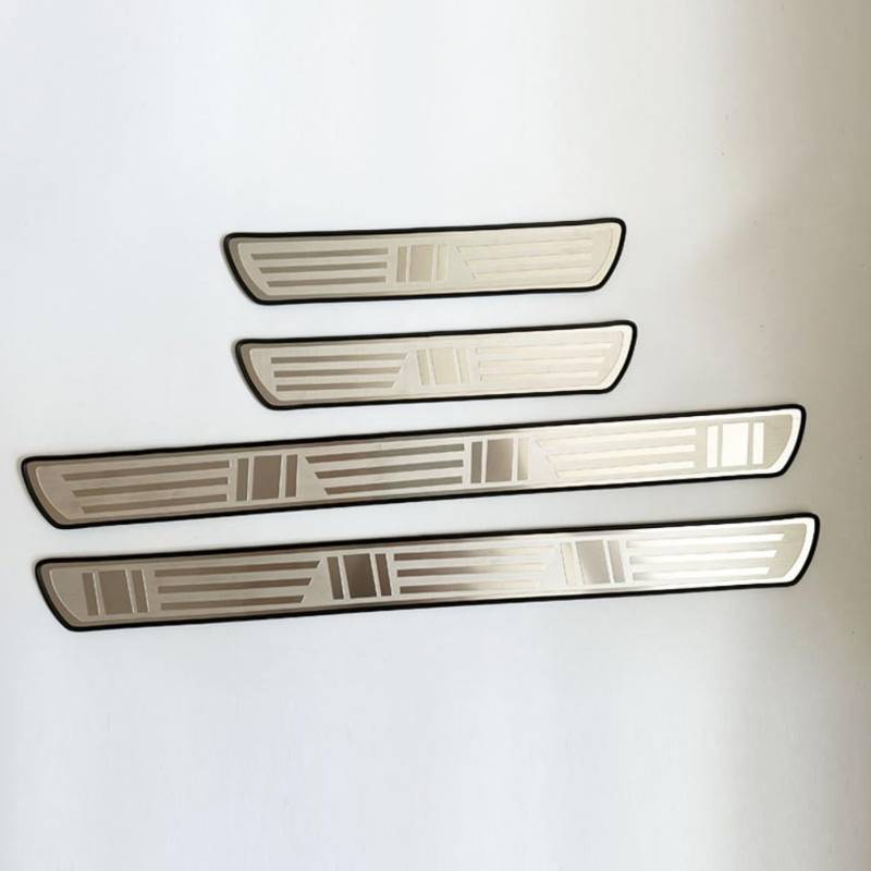 4 Stück Auto Edelstahl Einstiegsleisten Schutz Für Ford Focus 3 2 Mk4 2012-2020, Türschweller Schwelle Willkommenspedal Kratzschutz Dekoratives Zubehör,A von HBDTNTKF
