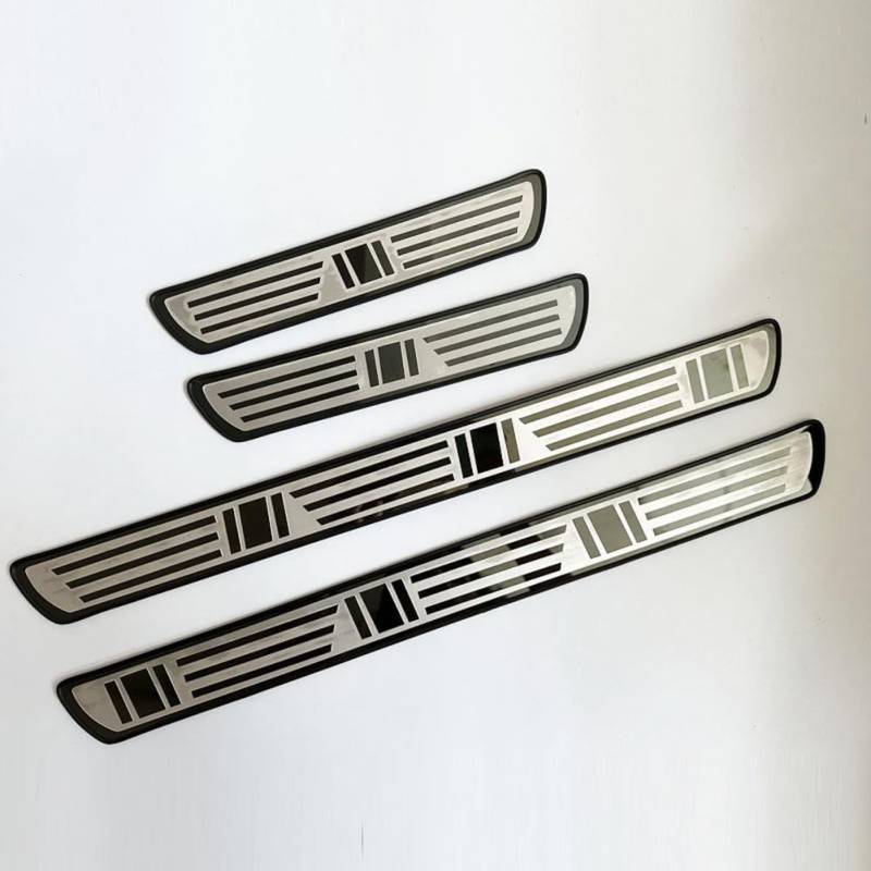 HBDTNTKF 4 Stück Auto Edelstahl Einstiegsleisten Schutz Für Ford S-MAX II 2015-2023, Türschweller Schwelle Willkommenspedal Kratzschutz Dekoratives Zubehör,B von HBDTNTKF