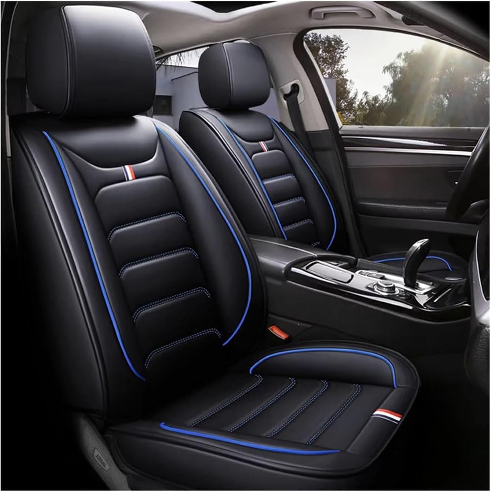 HBDTNTKF Auto Sitzbezüge Für Renault Kadjar 2015-2022, Leder Autositzbezüge Sitzschoner Vorne Hinten Wasserdicht Verschleißfest Sitzauflage Innere Accessories,C/Black-Blue HBDTNTKF Auto Sitzbezüge Für Renault Kadjar 2015-2022, Leder Autositzbezüge Sitzschoner Vorne Hinten Wasserdicht Verschleißfest Sitzauflage Innere Accessories,C/Black-Blue von HBDTNTKF