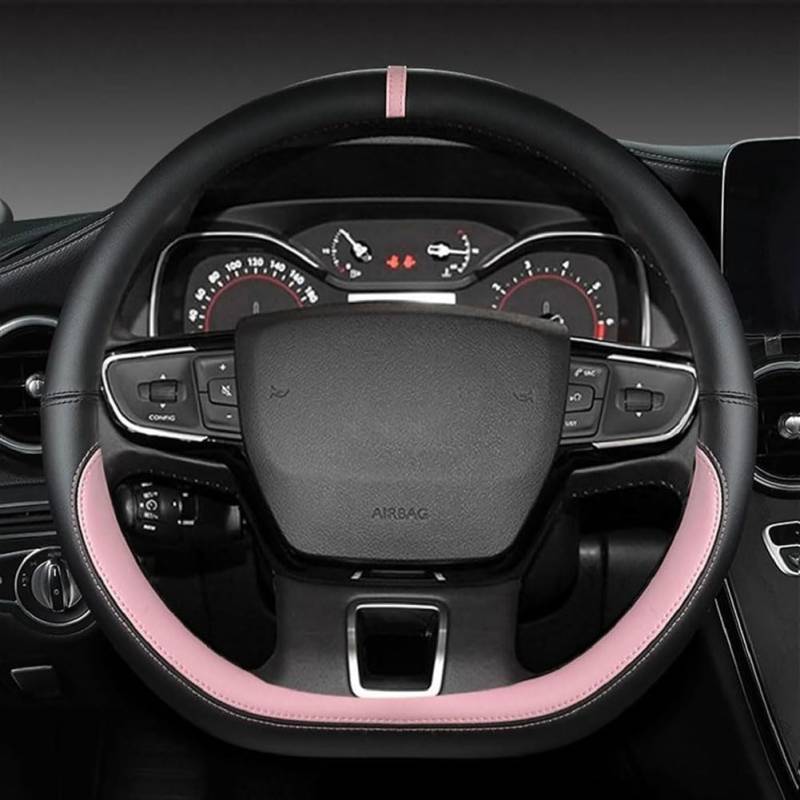 Lenkradbezug Für Peugeot 308 SW III 2021-, Leder Lenkradschutz Anti-Rutsch Atmungsaktives Verschleißfest Lenkradhülle Auto Lenkrad Innere Zubehör,B-D von HBDTNTKF