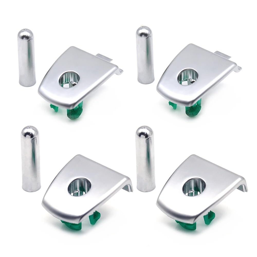 HBIS Kompatibel Mit F01 F02 F04 2009-2014 Auto-Innentürschlossriegel Auto-Türschlossschalter OEM: 51419116332 51429116339 51417271381 Autotür Verriegelungsknopf(Silver) von HBIS