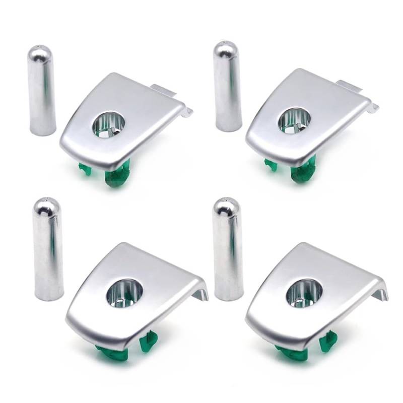 HBIS Kompatibel Mit F01 F02 F04 2009-2014 Auto-Innentürschlossriegel Auto-Türschlossschalter OEM: 51419116332 51429116339 51417271381 Autotür Verriegelungsknopf(Silver) von HBIS